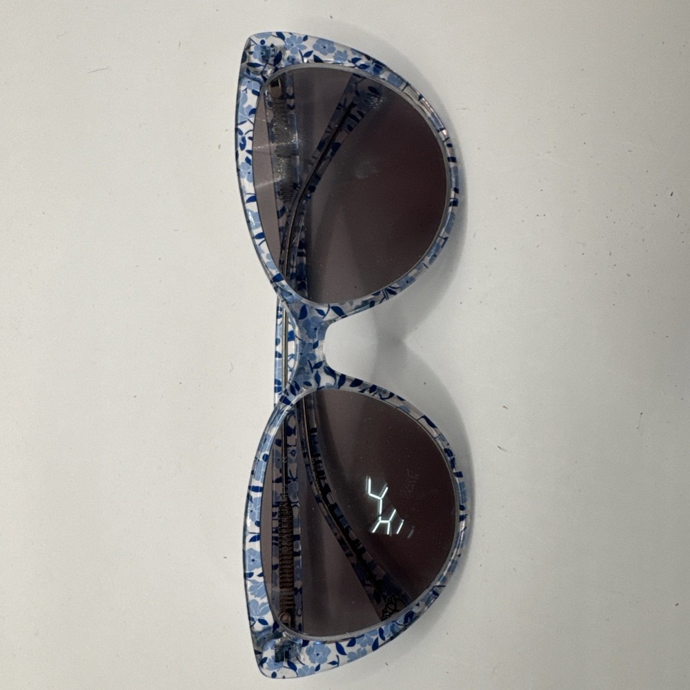 Draper James Eyeglasses Frames DJ7002 414 indigo Floral Cat Eye 55-16-135